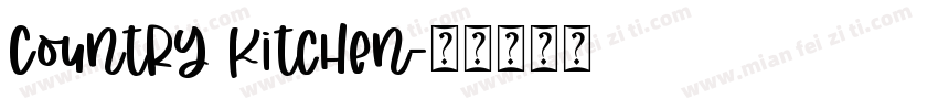 Country Kitchen字体转换